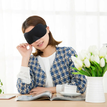 2 Pack Travel 3D Eye Mask Sleep Soft Padded Shade Cover Rest Relax Blindfold