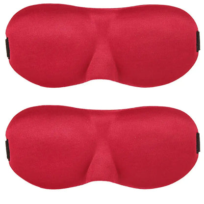 2 Pack Travel 3D Eye Mask Sleep Soft Padded Shade Cover Rest Relax Blindfold