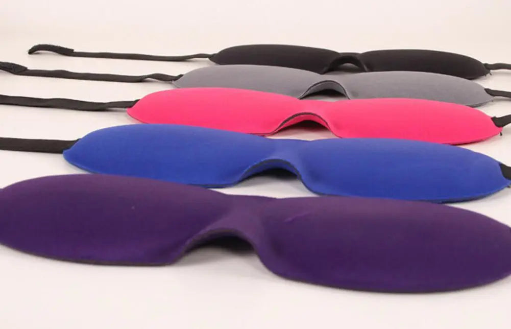 2 Pack Travel 3D Eye Mask Sleep Soft Padded Shade Cover Rest Relax Blindfold