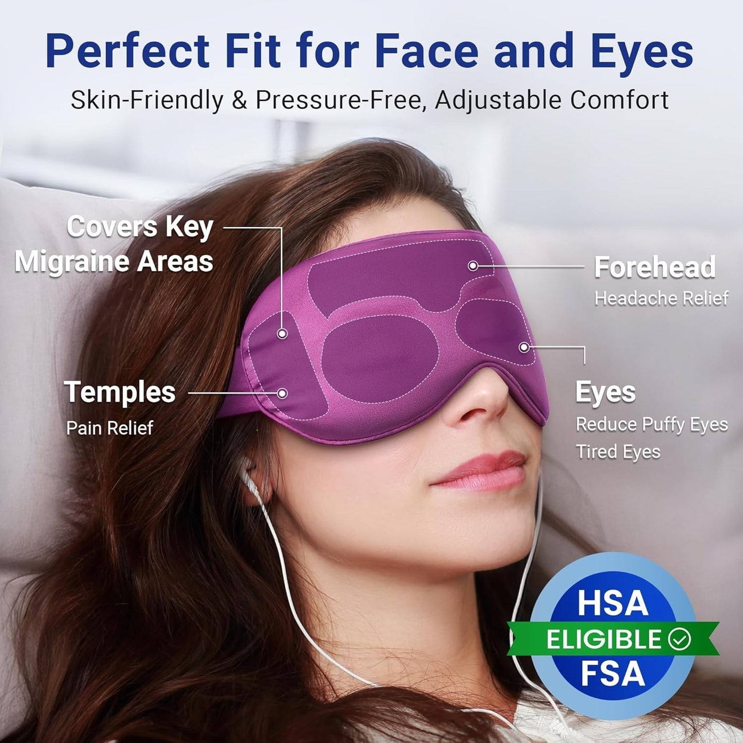 Cooling Eye Mask for Puffy Eyes: Fsa Eligible Items Hsa, Migraines Headache Fast
