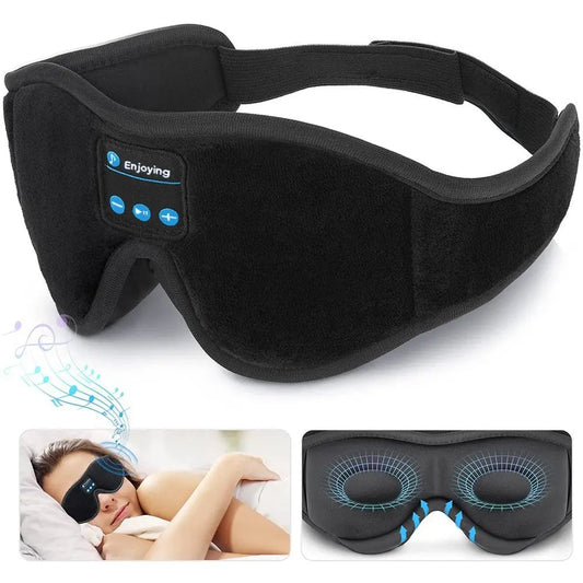 Sleep Mask with Bluetooth Headphones & 3D Eye Cover for Relaxing Sleep