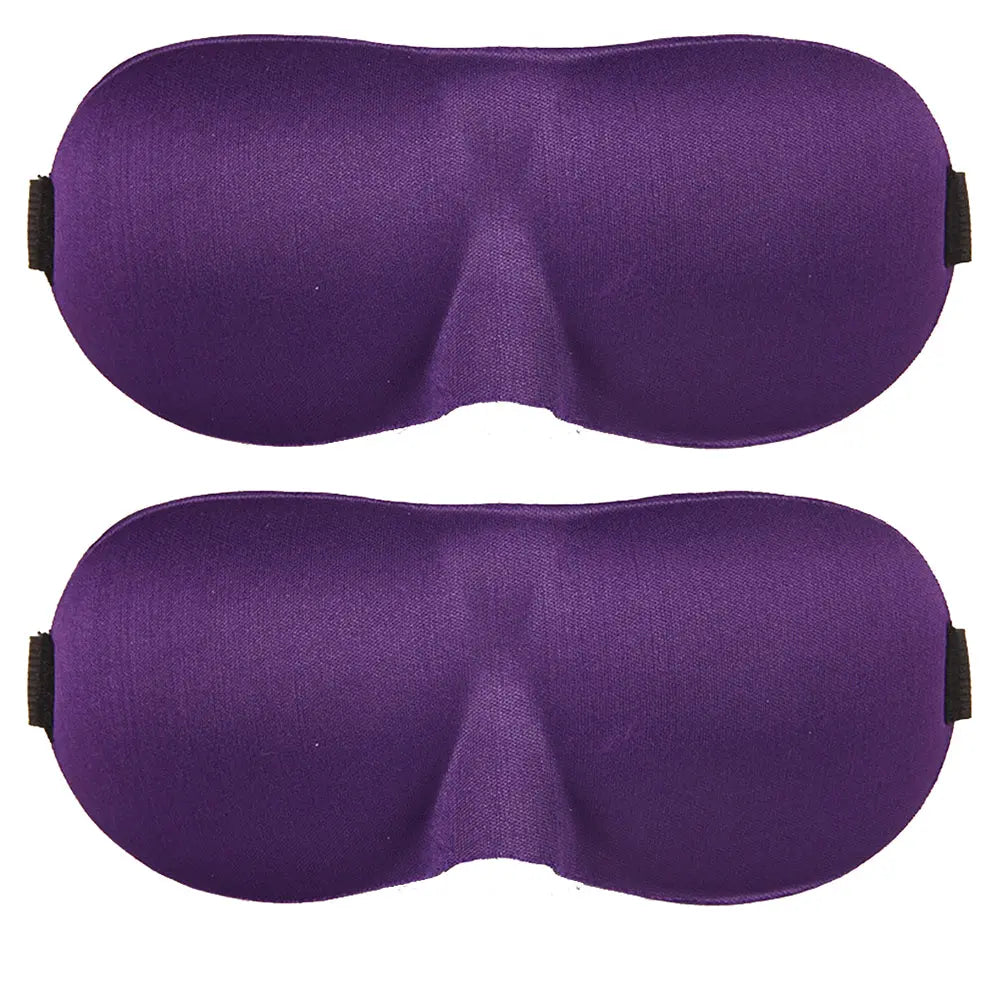 2 Pack Travel 3D Eye Mask Sleep Soft Padded Shade Cover Rest Relax Blindfold