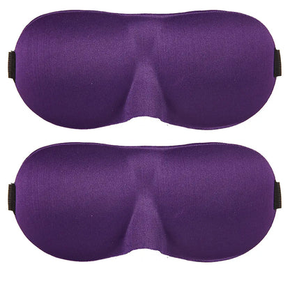 2 Pack Travel 3D Eye Mask Sleep Soft Padded Shade Cover Rest Relax Blindfold