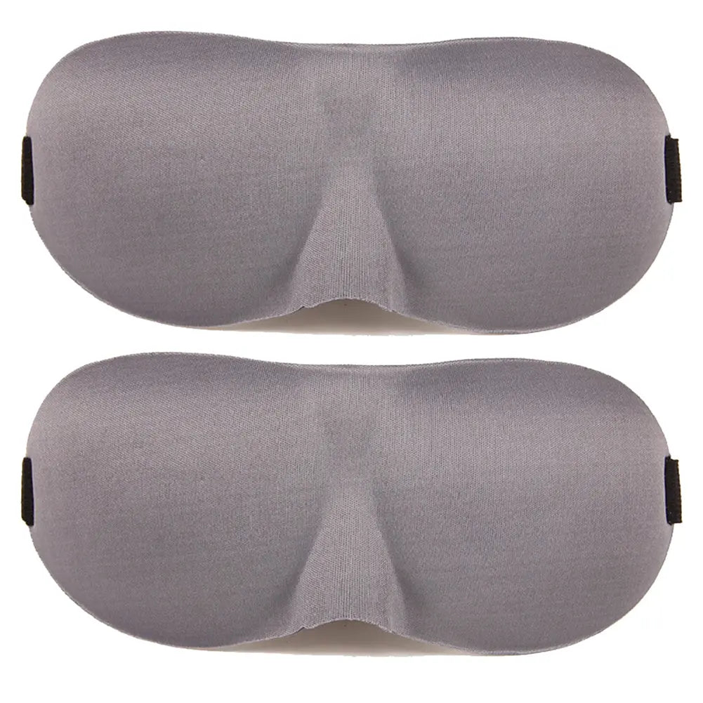 2 Pack Travel 3D Eye Mask Sleep Soft Padded Shade Cover Rest Relax Blindfold