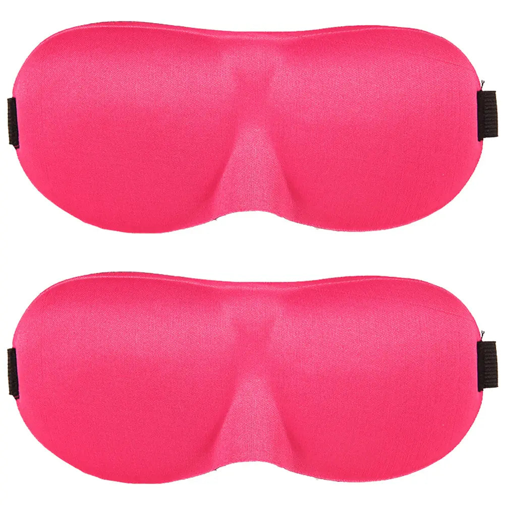 2 Pack Travel 3D Eye Mask Sleep Soft Padded Shade Cover Rest Relax Blindfold