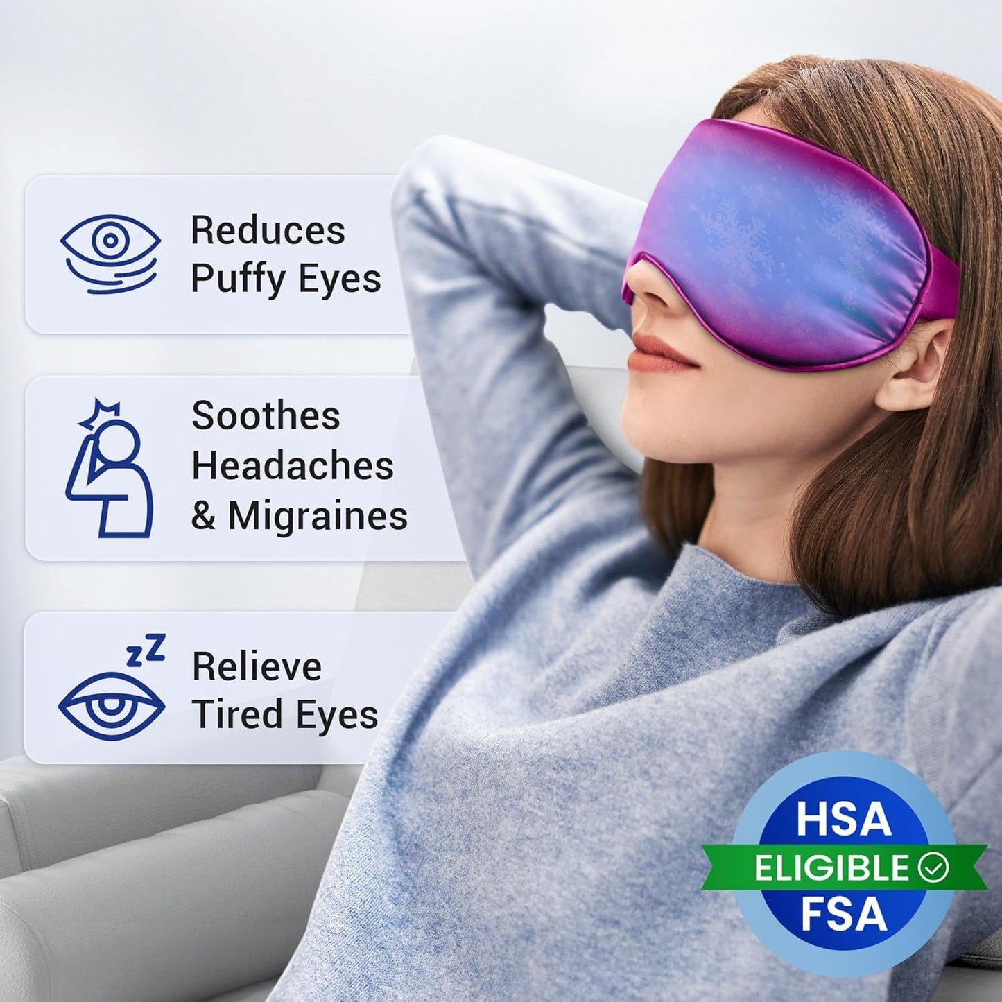 Cooling Eye Mask for Puffy Eyes: Fsa Eligible Items Hsa, Migraines Headache Fast